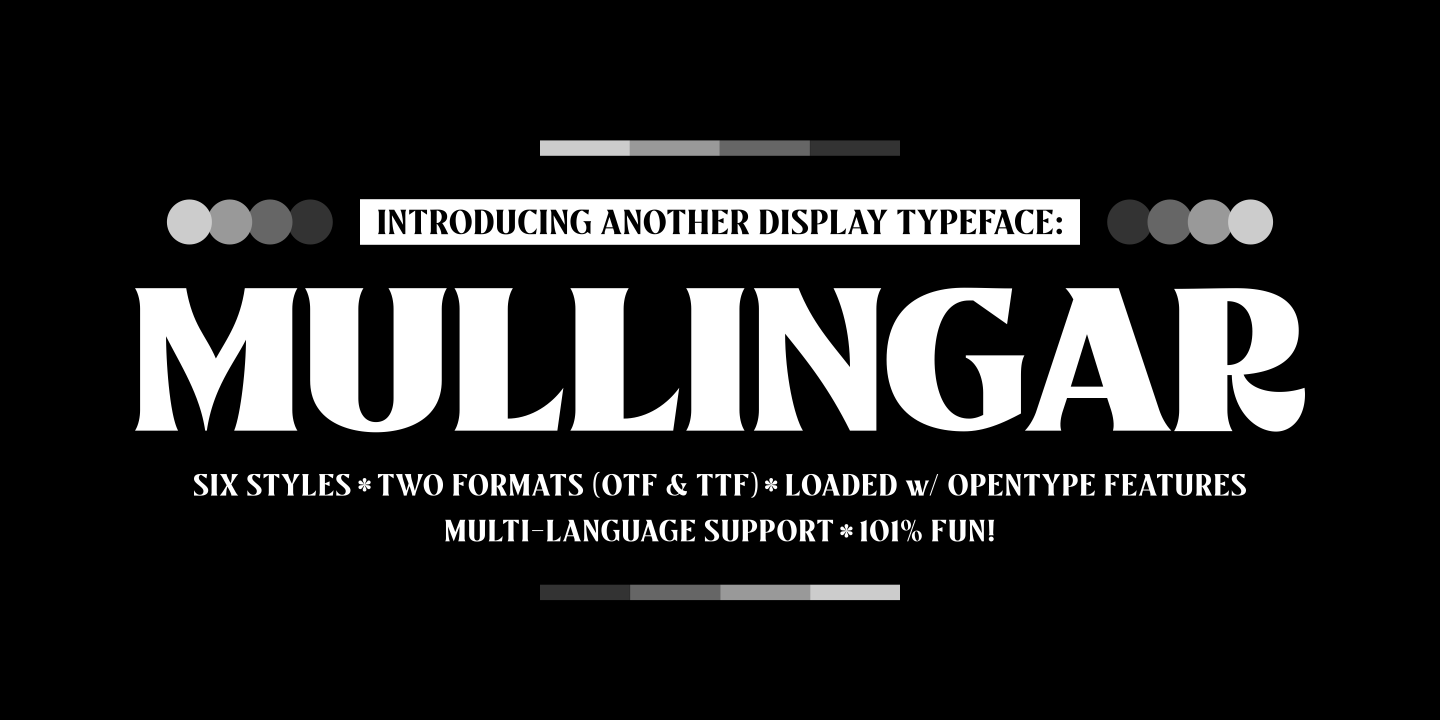 Beispiel einer Mullingar-Schriftart